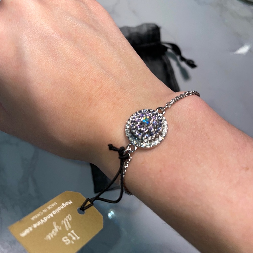 Magnolia and Vine Bracelet with 2 Charms